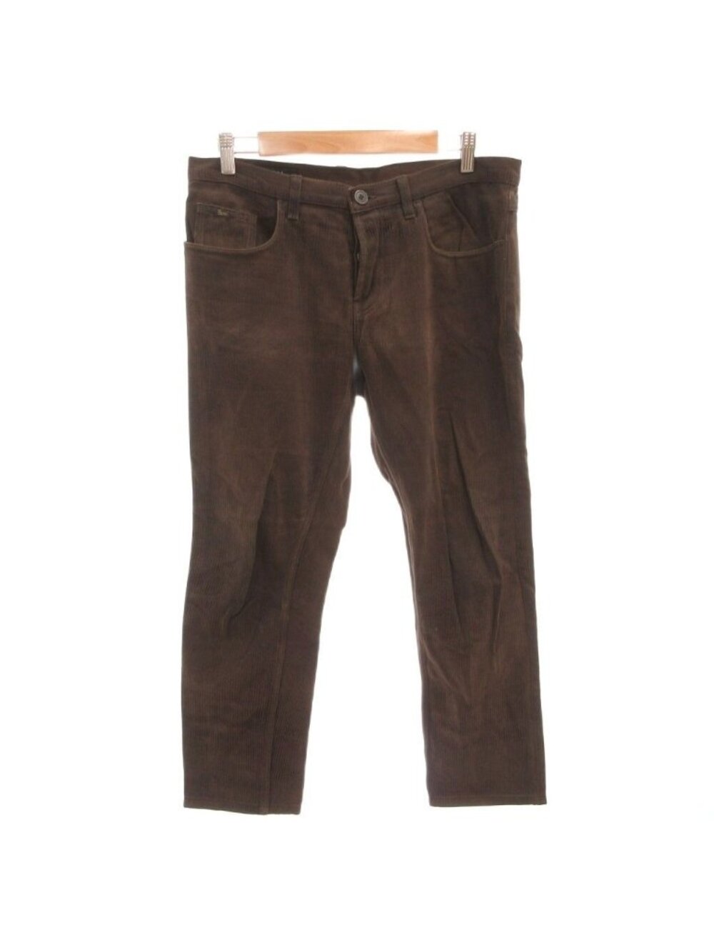 Gucci Corduroy Pants Straight Cotton Brown 46
